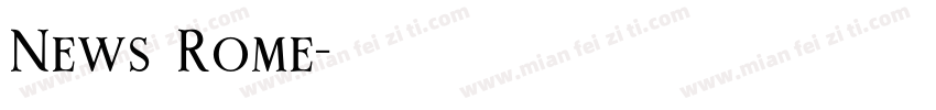 News Rome字体转换